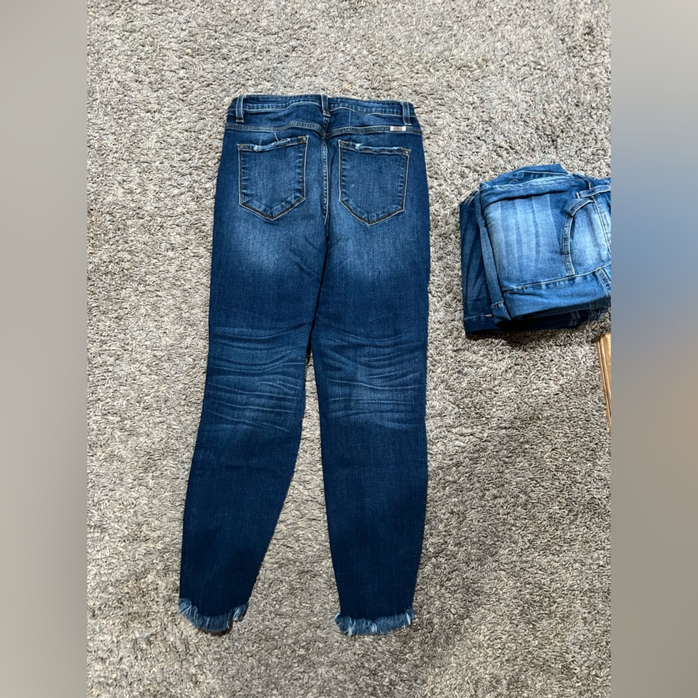 KanCan Women's Distressed Blue Jeans - Picture 9 of 9
